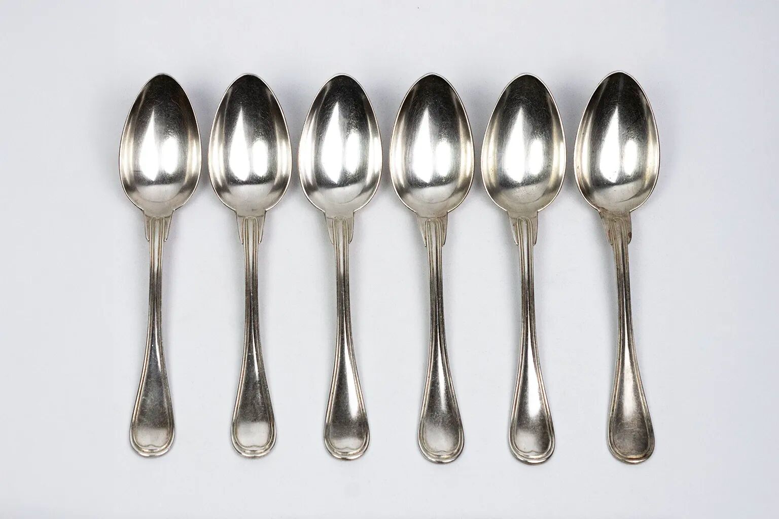 12 Christofle table settings monogrammed LG - CC hallmark - Late 19th century