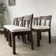 Set of 6 brutalist chairs from the 1940s