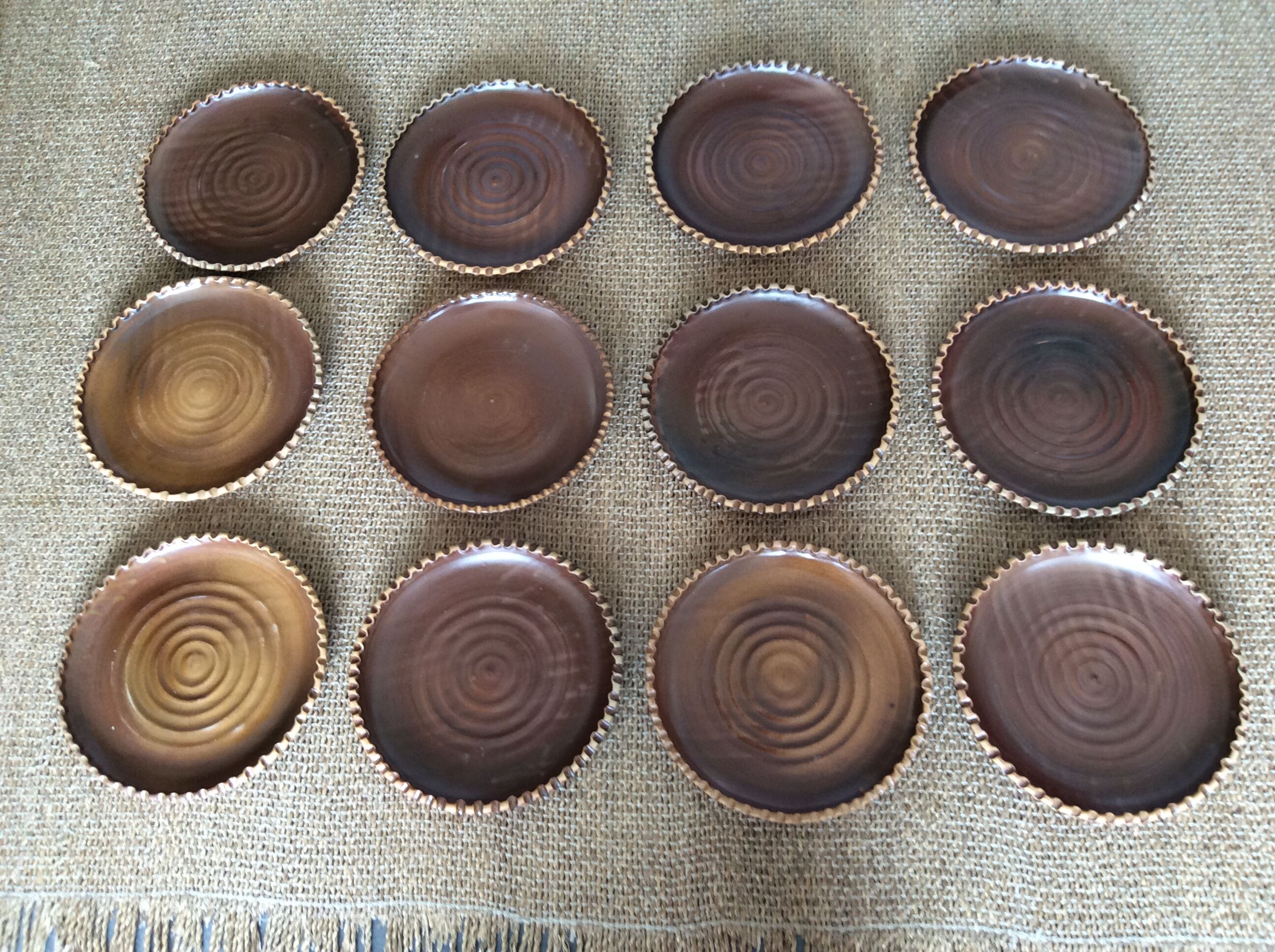 Series of 12 flat plates