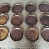 Series of 12 flat plates