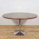 Table à manger ronde moderne du milieu du siècle, Danemark, années 1970