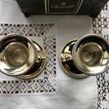 Pair of Christofle candle holders