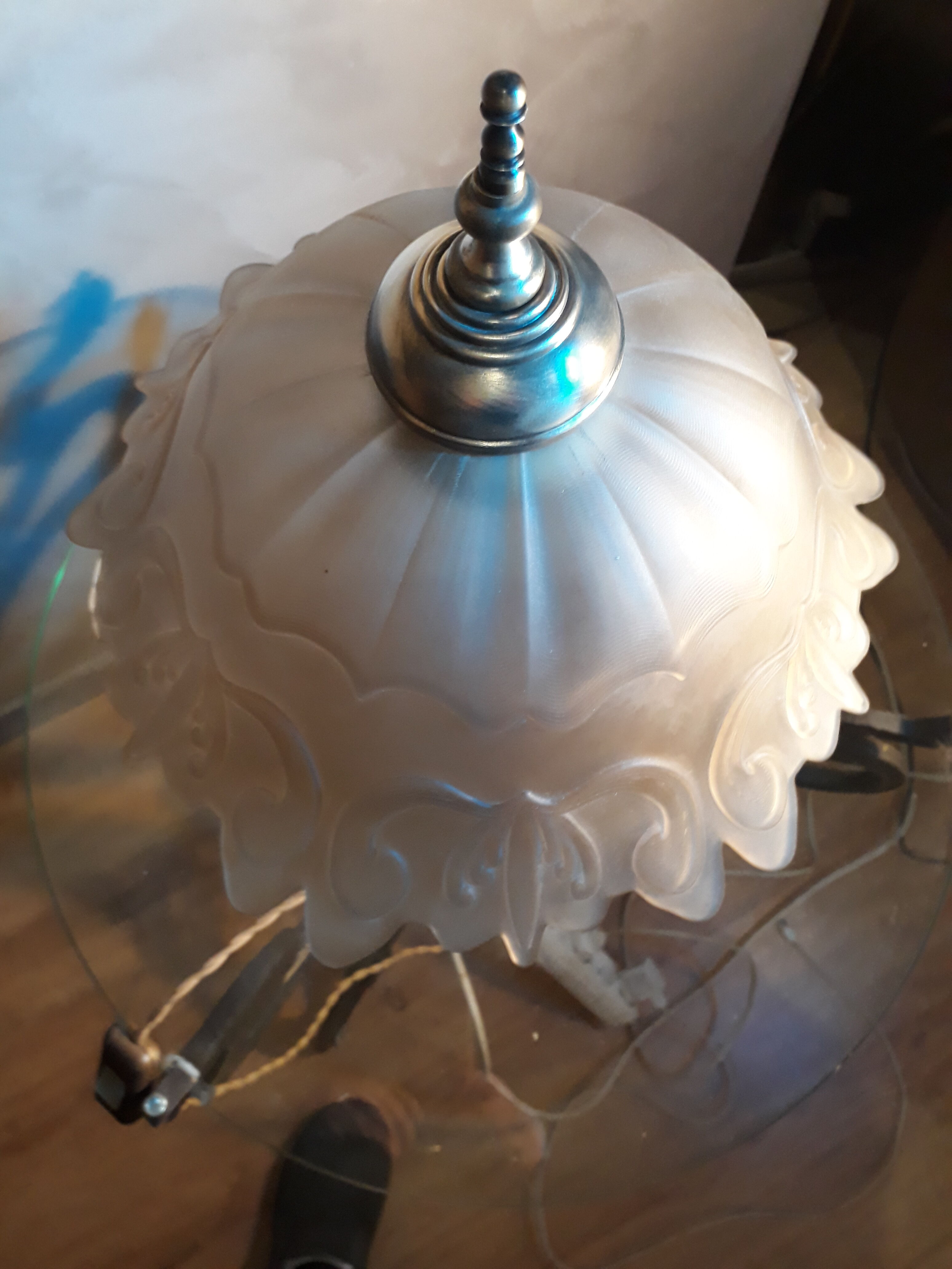 Lampe bronze et laiton art nouveau 1900 a 30s