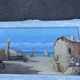 Ancient painting – Animated Mediterranean view – Port and sailing boats
