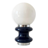 Diabolo lamp, metal and opaline glass, 1970