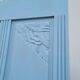 Parisian Art Deco armoire with beveled mirror and painted decoration