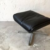 Leather stool, Denmark, 1960s