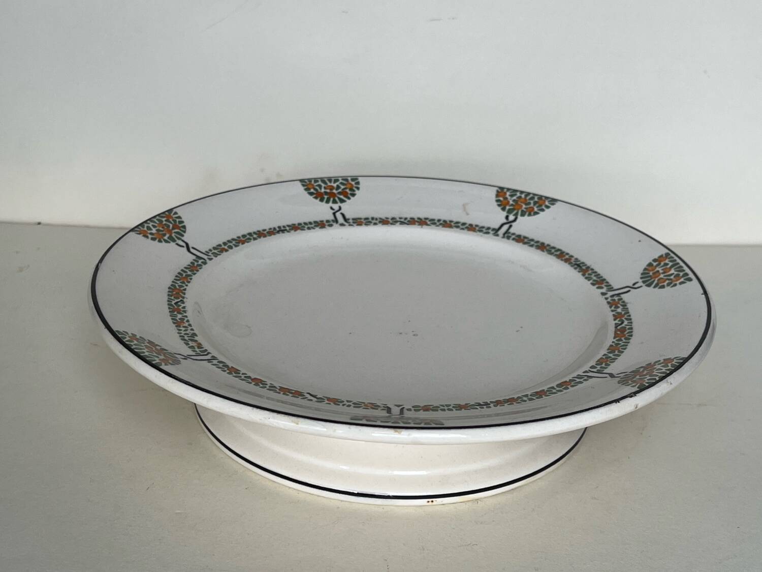 Art deco display in Longwy earthenware