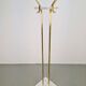 Italian Carrara Marble and Brass Freestanding Coat Rack, 1960s