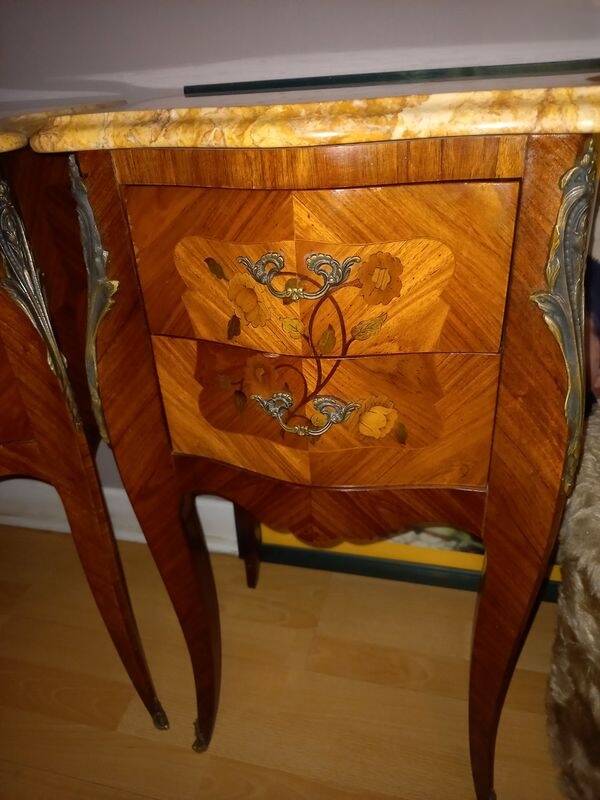 Louis XV style bedside tables