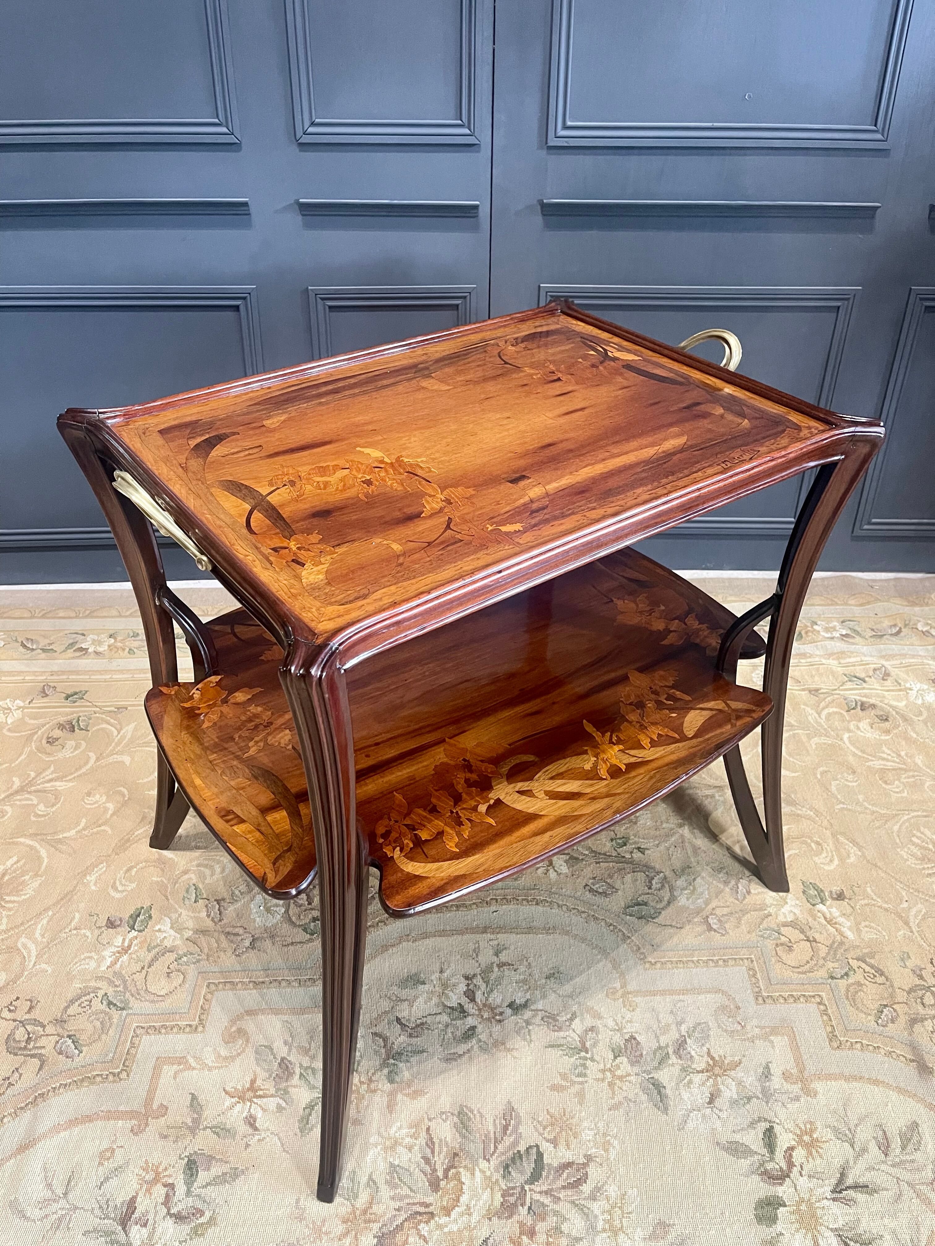 Orchid tea table louis majorelle model olga art nouveau 1900