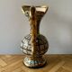 Old vase - Hubert Bequet - hand-painted floral decoration - Made in Belgium