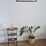 Antique walnut pedestal table furniture