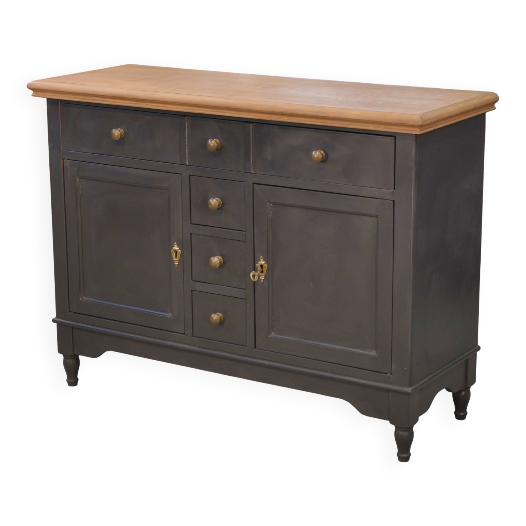 Small buffet in cherry wood 1960s