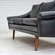 1960s, Danish design by Aage Christensen, 3-seater sofa, leather.