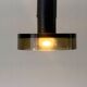 Flush mount in glass and yellow-brown metal by Seguso, 1950s, Italy.
