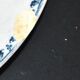 Sarreguemines round plate CARMEN blue butterfly dragonfly earthenware ironstone