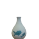 White ceramic with dolphin motif