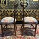 2 art nouveau upholstered chairs