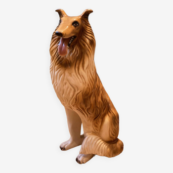 statue chien vintage