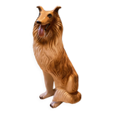 statue chien vintage