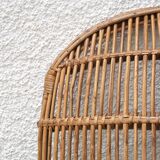 Décor mural en rotin, années 70