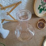 Carafe cristal d'arques épis taillé vintage