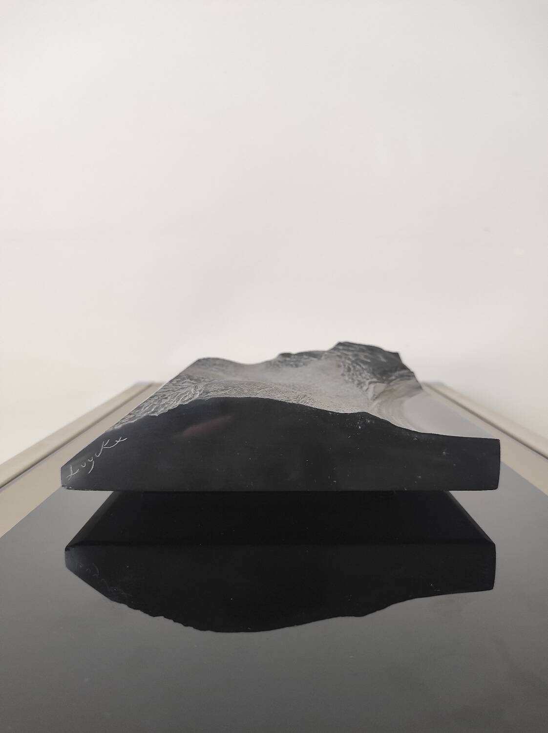 Black marble sculpture