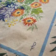 Aubusson tapestry "The Black Trellis" by Odette Caly — Pinto Workshops