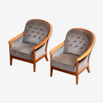 Paire de fauteuils (x2) scandinave 1960