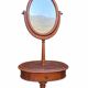 Barber's or shaving mirror on a Victorian stand. 19th century.