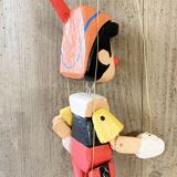 Painted wooden Pinocchio puppet