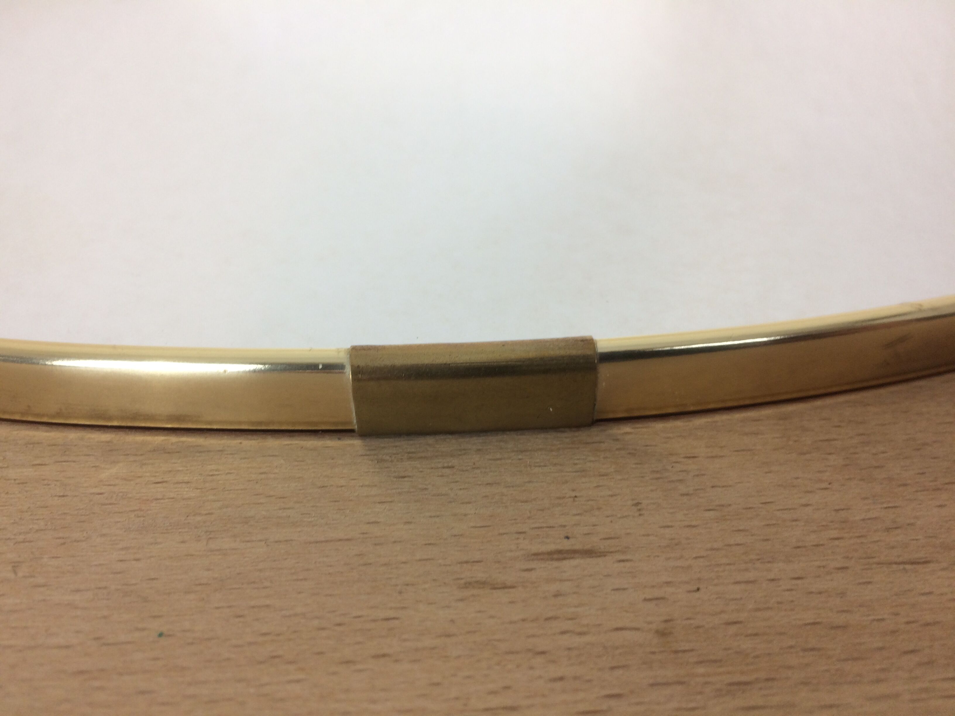 Mirror round golden hoop 43 cm