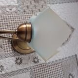 Glass corolla wall light