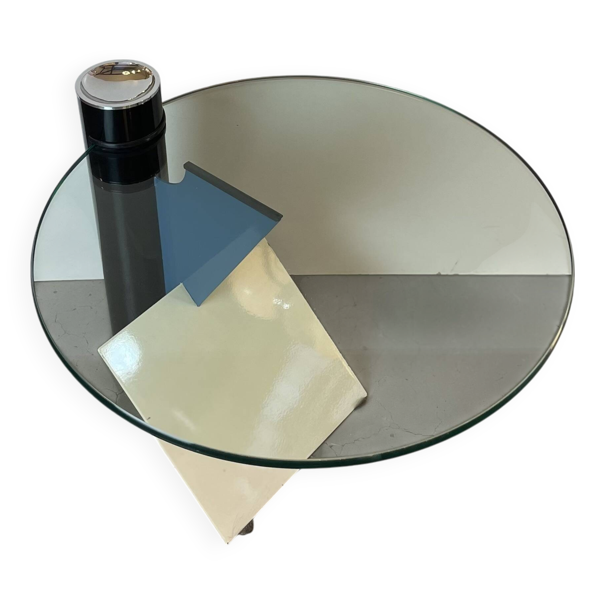 Memphis Postmodern Side Table by Peter Shire for Saporiti, 1980s