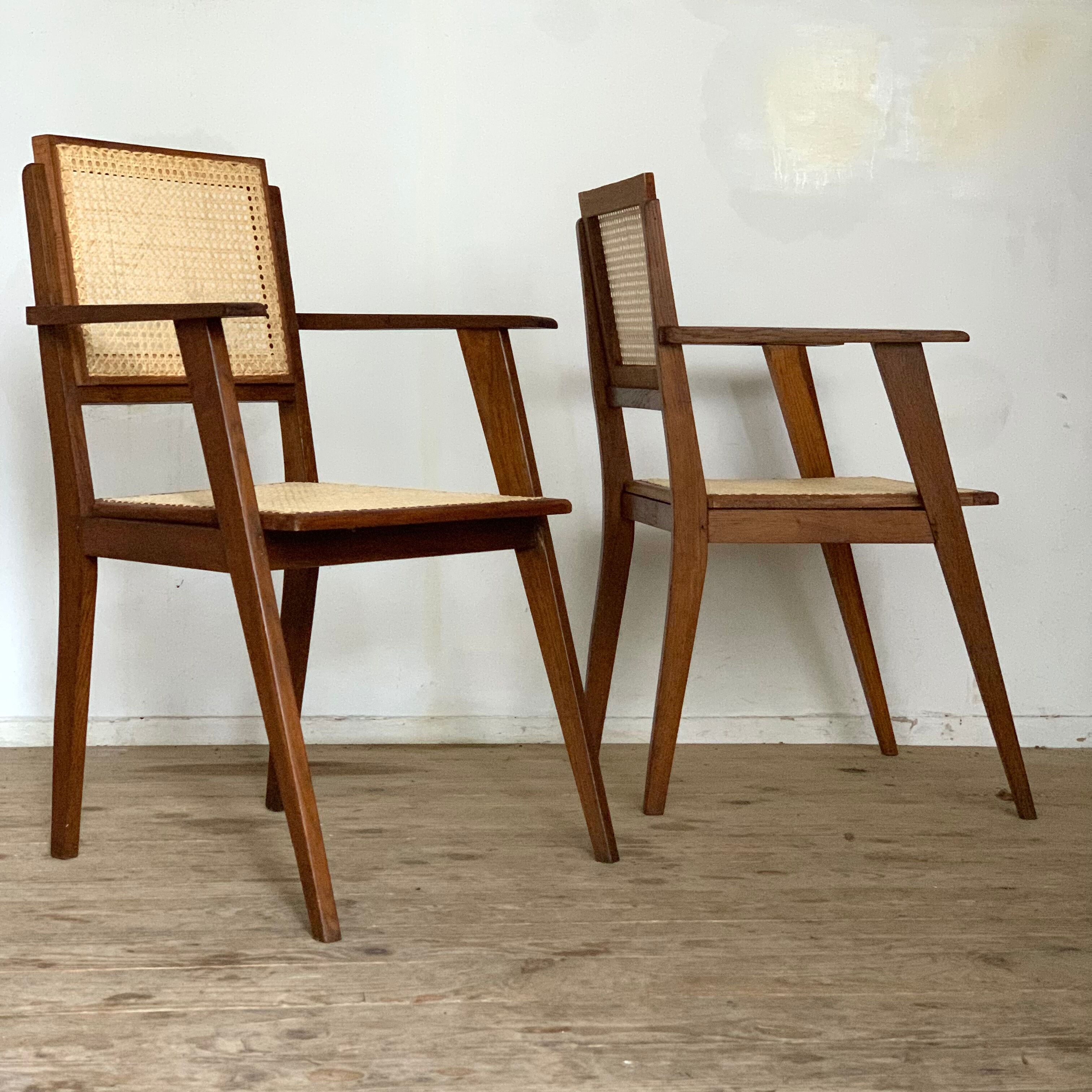 Vintage cannage armchair