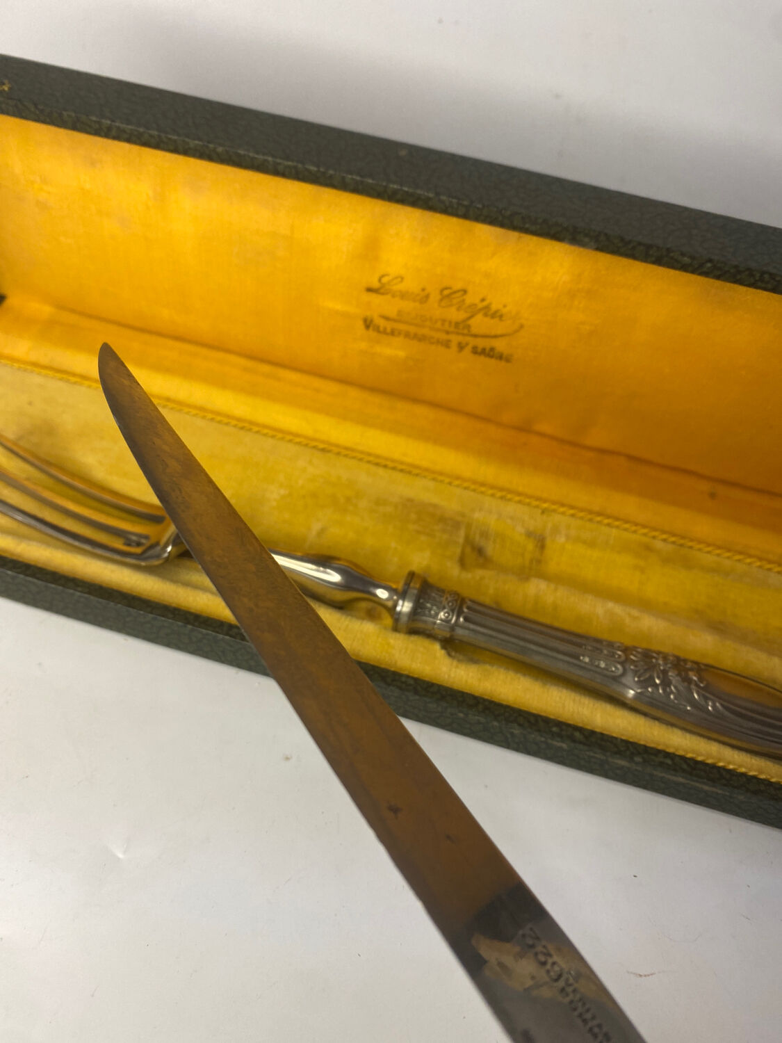 Paire de couvert argent fourré