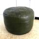 Vintage leather patchork pouf from the 70s
