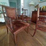 2 Art Deco chairs and 2 armchairs, 1930.