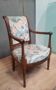 Directoire upholstered armchair