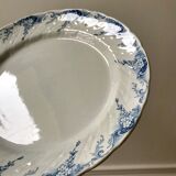 Round dish in Iron Earth K&G Lunéville model "Angèle" late 19th century