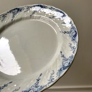 Round dish in Iron Earth K&G Lunéville model "Angèle" late 19th century