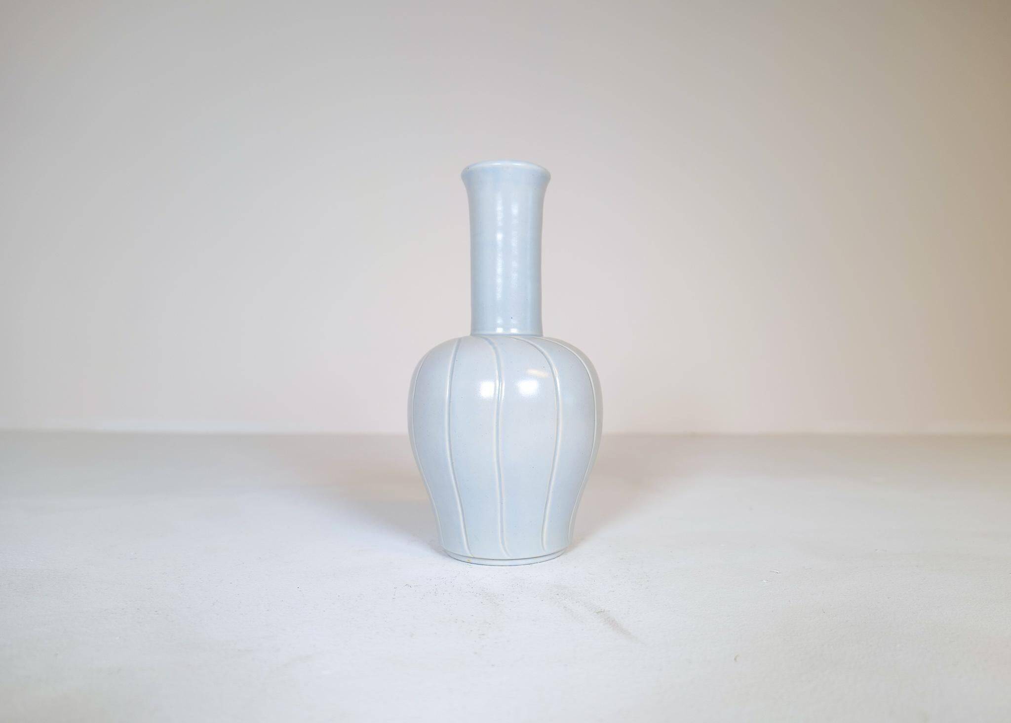 Art Deco ceramic vase Bo Fajans Ewald Dahlskog, Sweden, 1937