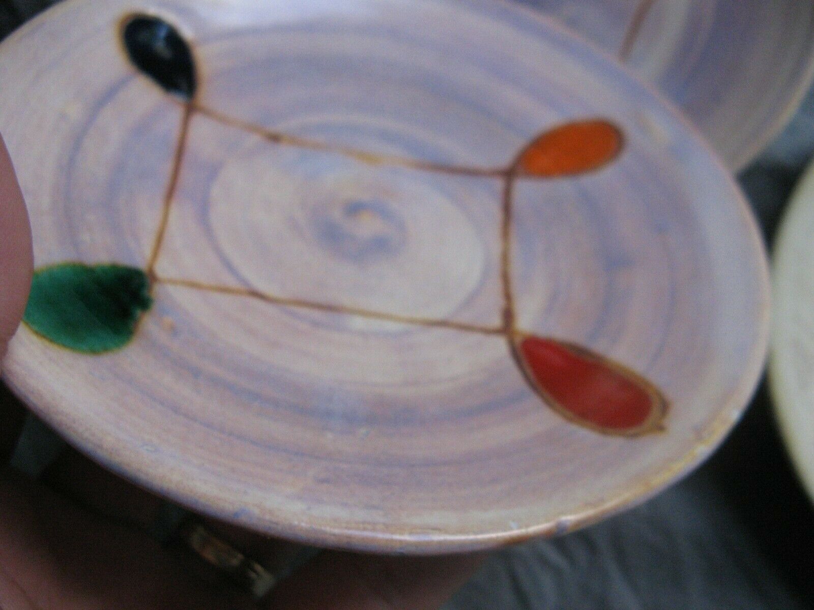 Lot of 3 faetic cups by Vallauris Marie Christine Treinen