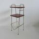 Magazine holder, metal and wood 50s 60s