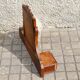 Carved wooden table mirror with ribbon bow - Old Psyche dressing table
