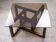 Italian Wooden & Smoked Glass Coffee Table, 60s