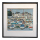 Gouache by Henri REITER (born in 1938). Normandy port.