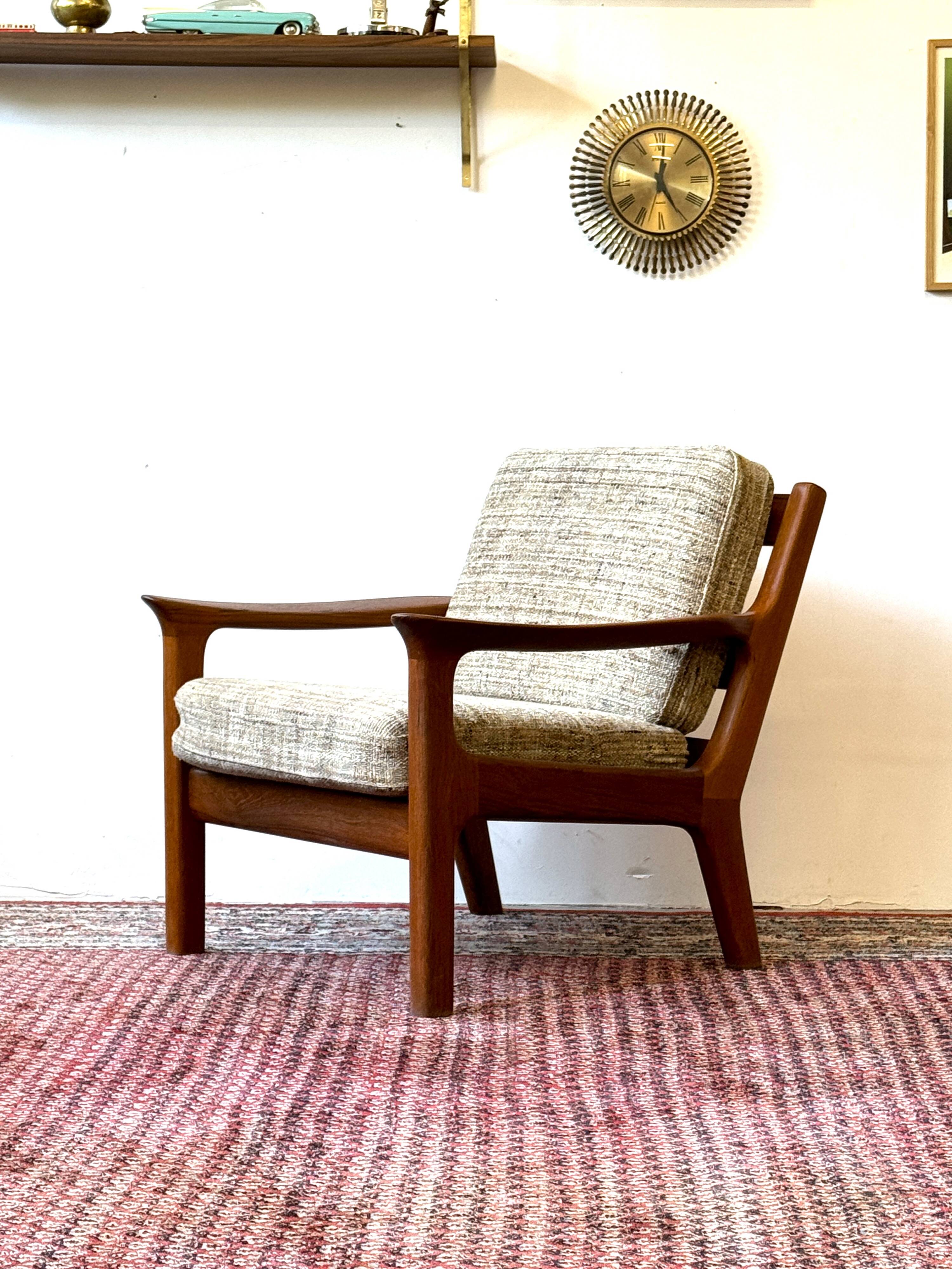Teak armchair, design j.kristensen, denmark 1960s, vintage