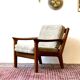 Teak armchair, design j.kristensen, denmark 1960s, vintage
